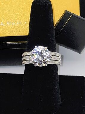 5 ct Moissanite Engagement Ring. Sz 8